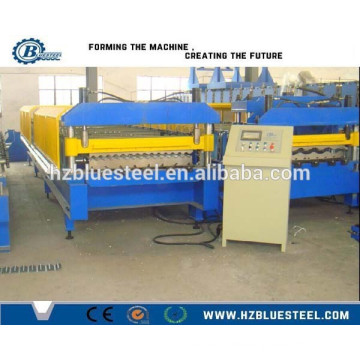 Zinc Roofing Panel Roll Forming Machine, Long Span Color Coated Corrugated Roofing Tile Forming Making Machine